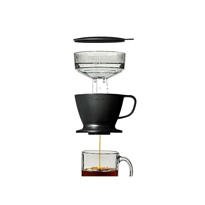 Pour Over Coffee Maker with Water Tank - Matte Black - US 2638