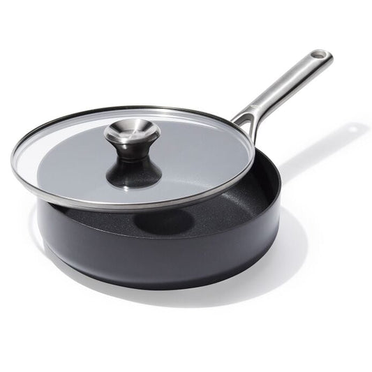 Ceramic Professional Non-Stick 3-Quart Sauté Pan with Lid - US 8296
