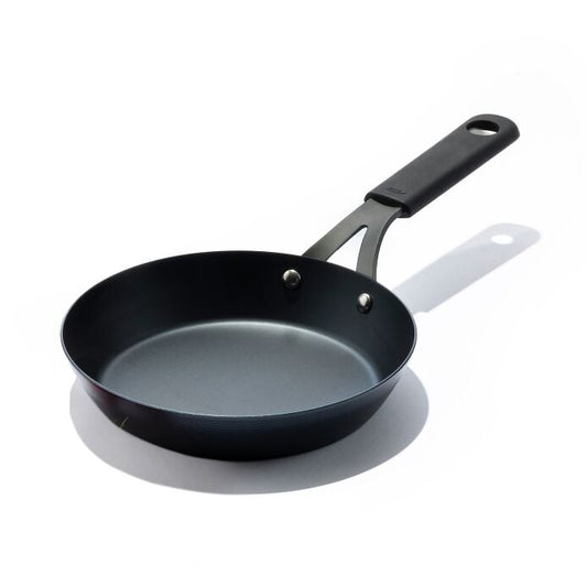 Carbon Steel Obsidian Series 8-Inch Frypan with Silicone Sleeve - US 4973