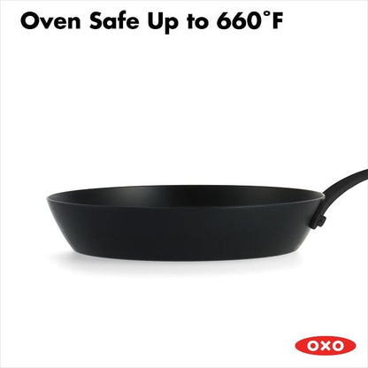 Carbon Steel Obsidian Series 8-Inch Frypan with Silicone Sleeve - US 4973