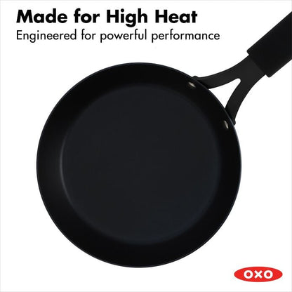 Carbon Steel Obsidian Series 8-Inch Frypan with Silicone Sleeve - US 4973