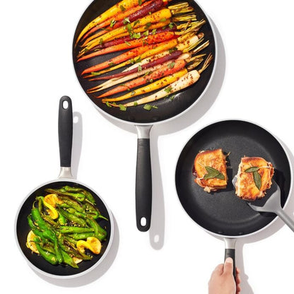 OXO Stainless Steel Everyday 3-Piece Frying Pan Set - US 1282
