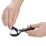 7 Piece Plastic Measuring Spoons - Black - US 8828