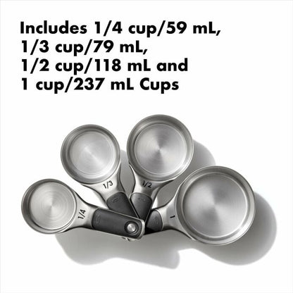 Stainless Steel Measuring Cups and Spoons Set - US 6041