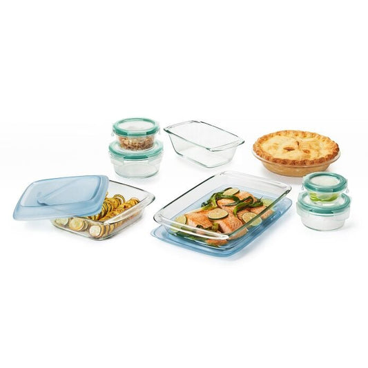 14-Piece Glass Bake, Serve & Store Set - US 2271