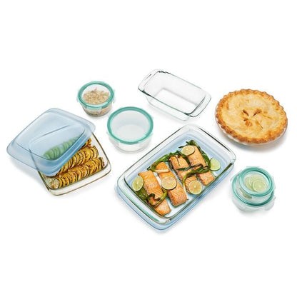 14-Piece Glass Bake, Serve & Store Set - US 2271