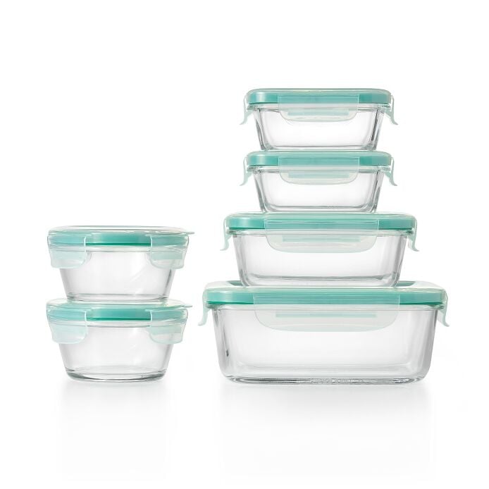 OXO Good Grips 12 Piece Smart Seal Glass Container Set - US 5539