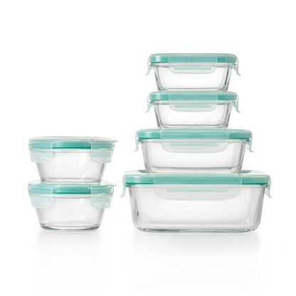 OXO Good Grips 12 Piece Smart Seal Glass Container Set - US 5539