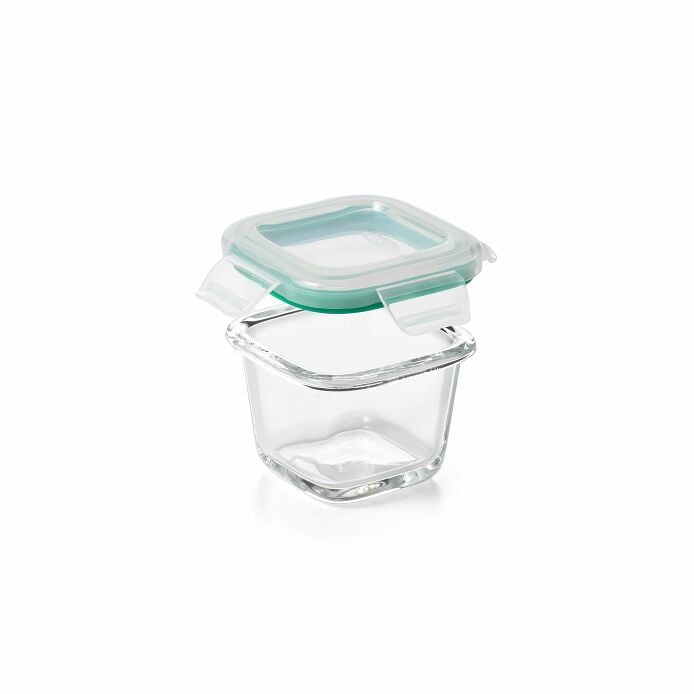 4 Piece Smart Seal Glass Mini Square Container Set - US 9789