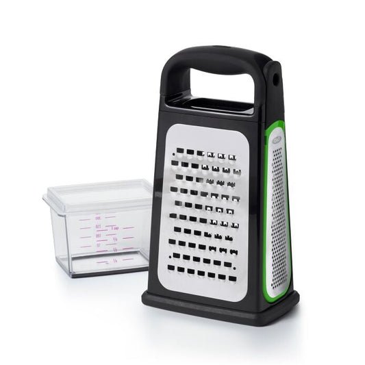 Etched Box Grater With Removable Zester - US 8133