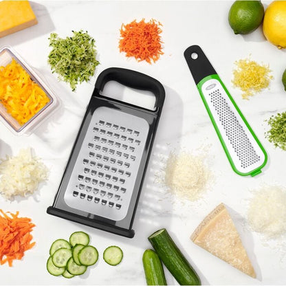 Etched Box Grater With Removable Zester - US 8133