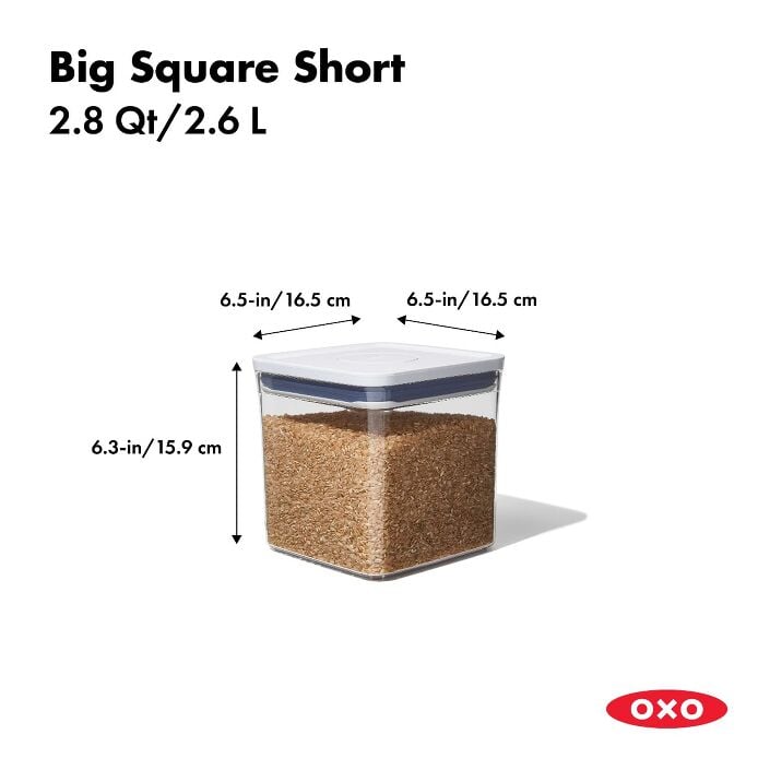 POP Container - Big Square Short (2.8 Qt.) - US 9525