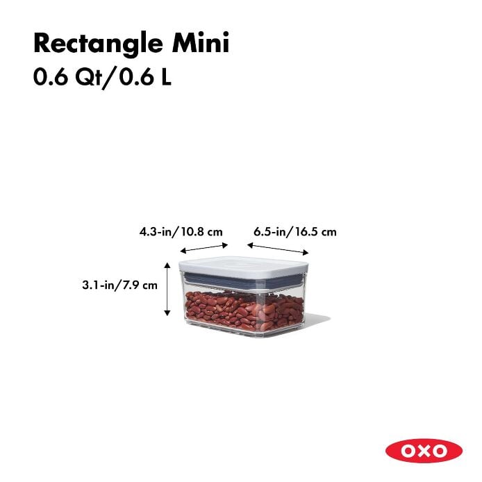 POP Container - Rectangle Mini (0.6 Qt.) - US 0326