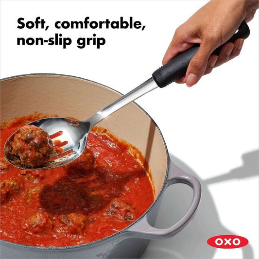 Stainless Steel Slotted Spoon - US 9096