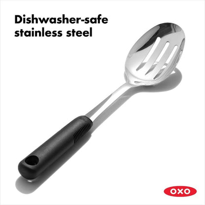 Stainless Steel Slotted Spoon - US 9096
