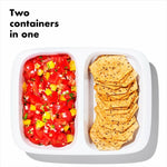 Prep & Go 2-Cup Divided Container - US 8536