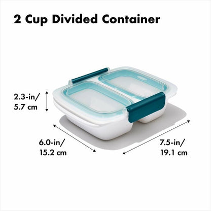 Prep & Go 2-Cup Divided Container - US 8536