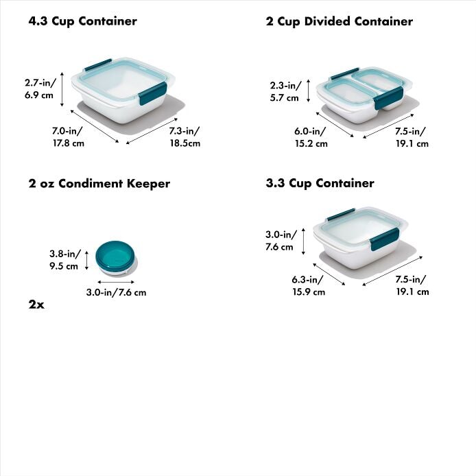 Prep & Go 10-Piece Container Set - US 0129