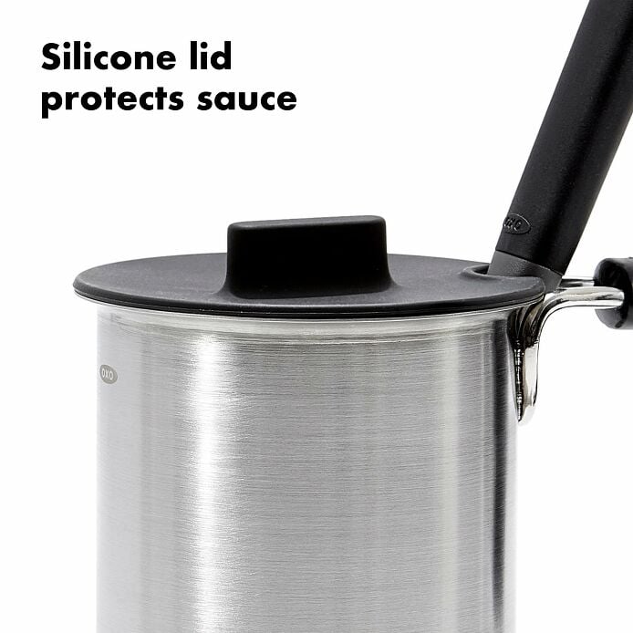 Grilling Basting Pot and Brush Set - US 6332