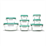 16 Piece Glass Smart Seal Everyday Container Set - US 2462