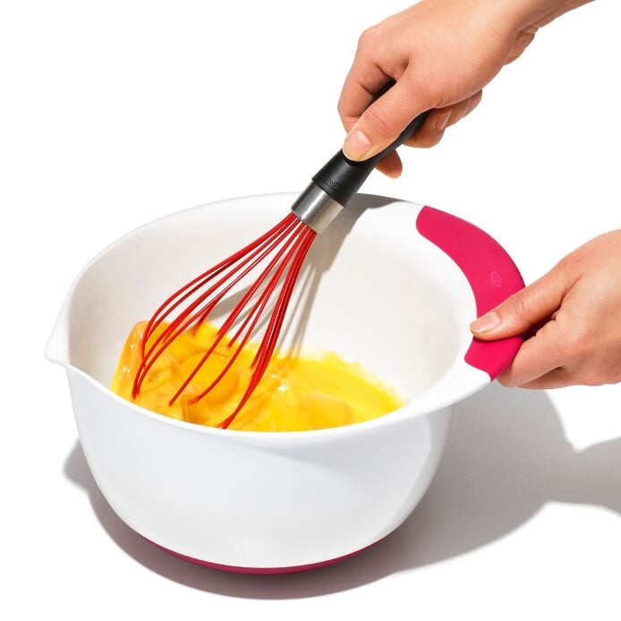 3 Piece Mixing Bowl Set New Colored Handles - US 7265