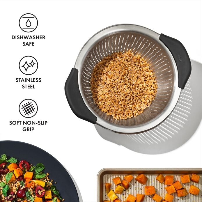 Stainless Steel 3 qt./ 2.8L Colander - US 9212