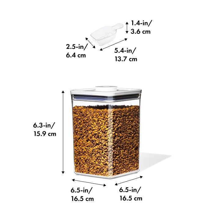 OXO Good Grips Pet POP Container – 4.4 Qt/4.2 L with Scoop - US 6808
