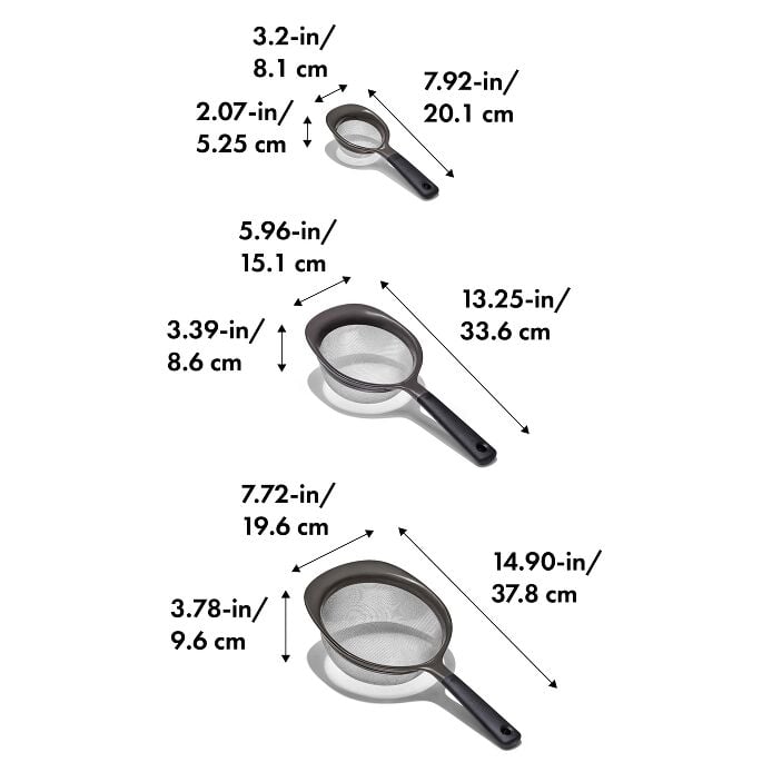 OXO Good Grips 3 Piece Strainer Set - US 9984