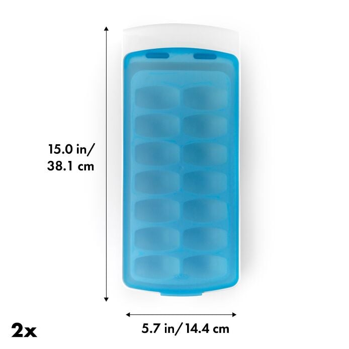 No-Spill Ice Cube Tray - 2 Pack - US 0041