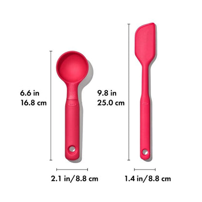 Silicone Cookie Scoop & Small Spatula Set - US 4403