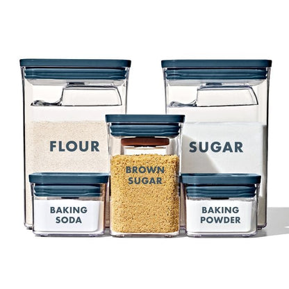 8-Piece Prelabeled Baking POP Container Set - US 9189
