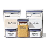 8-Piece Prelabeled Baking POP Container Set - US 8824