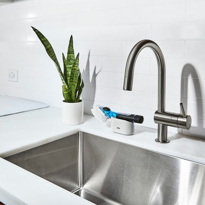 Soap Dispensing Dish Brush Storage Set - US 8826