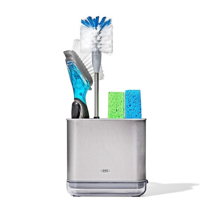 Stainless Steel Bottle Brush with Replaceable Head - US 7774