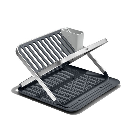 OXO Good Grips Aluminum Fold Flat Dish Rack - US 6755