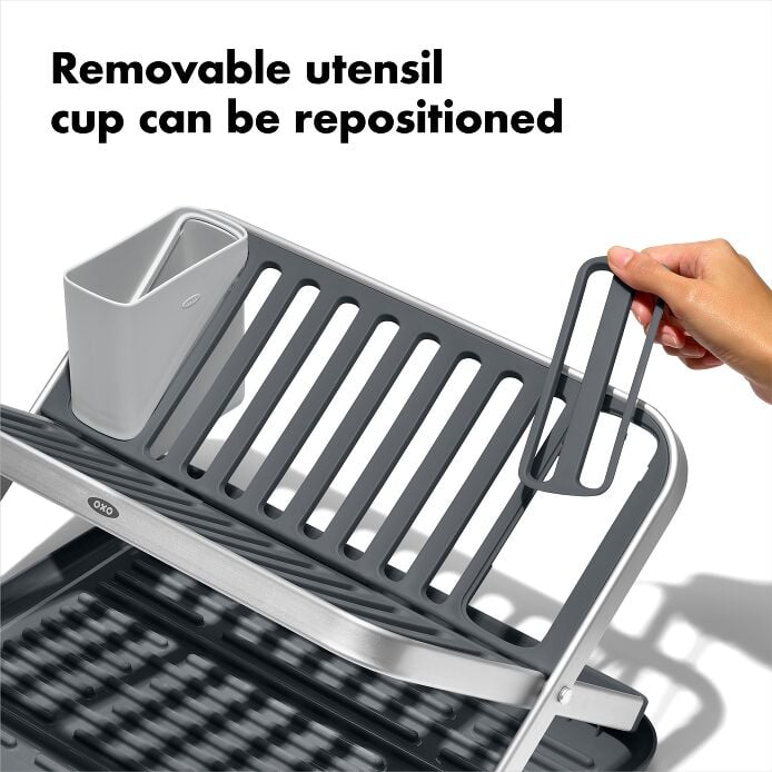 OXO Good Grips Aluminum Fold Flat Dish Rack - US 6755