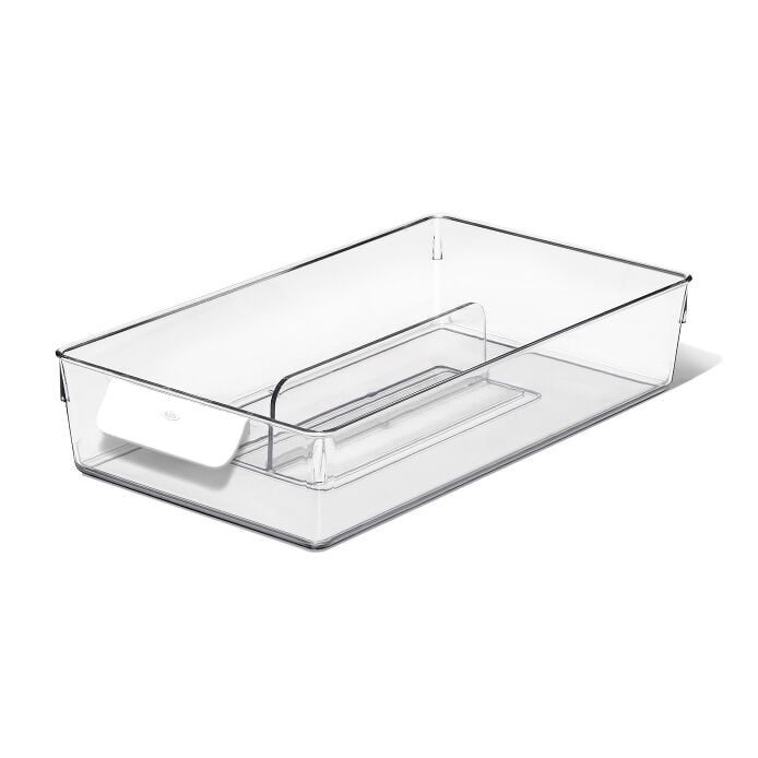 Adjustable Refrigerator Storage Bin - US 6359