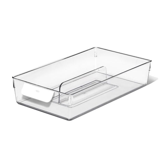 Adjustable Refrigerator Storage Bin - US 6359