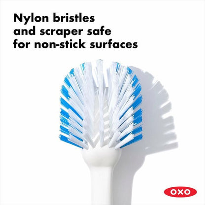 Dish Brush with Scraper - US 8978
