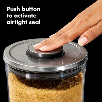 Steel 3-Piece POP Round Canister Graduated Set - US 2308