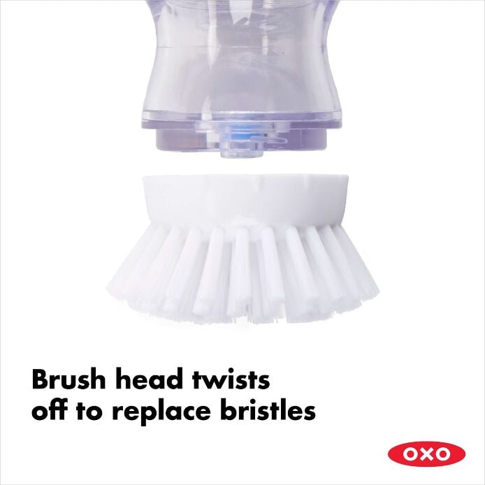Soap Dispensing Palm Brush - US 5675