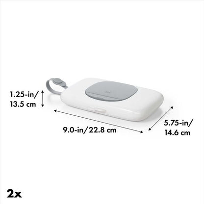 OXO TOT 2-Pack On-the-Go Wipes Dispenser, Gray - US 1905