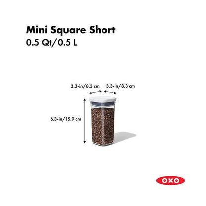 POP Container - Mini Square Short (0.5 Qt.) - US 2907