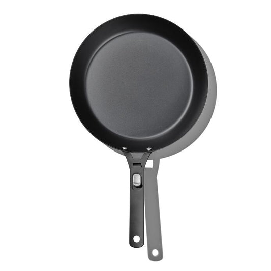 Outdoor 12-inch Carbon Steel Pan with Removable Handle - US 8761
