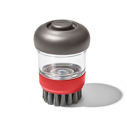 Outdoor Soap Dispensing Dish Brush with Storage Case - US 7266