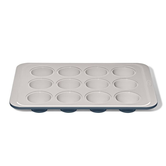 Non-Stick Pro Ceramic Coated Metal Bakeware 12 Cup Muffin Pan – Storm Blue - US 0457