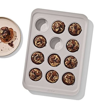 Non-Stick Pro Ceramic Coated Metal Bakeware 12 Cup Muffin Pan – Storm Blue - US 0457