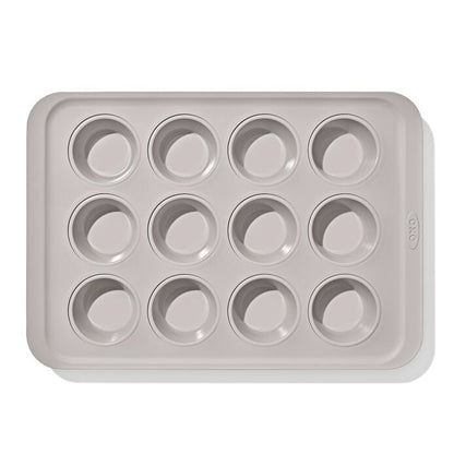 Non-Stick Pro Ceramic Coated Metal Bakeware 12 Cup Muffin Pan – Storm Blue - US 0457