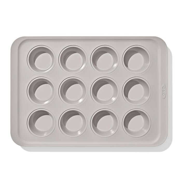 Non-Stick Pro Ceramic Coated Metal Bakeware 12-Cup Muffin Pan - Biscuit - US 0922