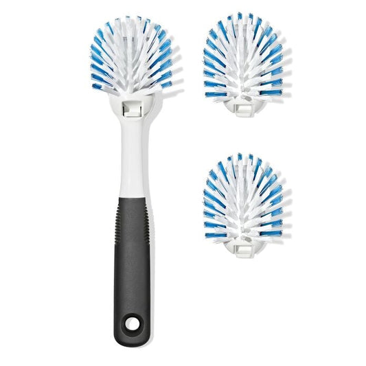 Nylon Bristle Dish Brush with Refills - US 9964